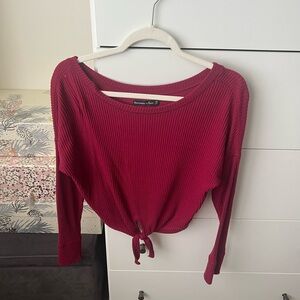 Abercrombie and fitch cropped long sleeve size xs